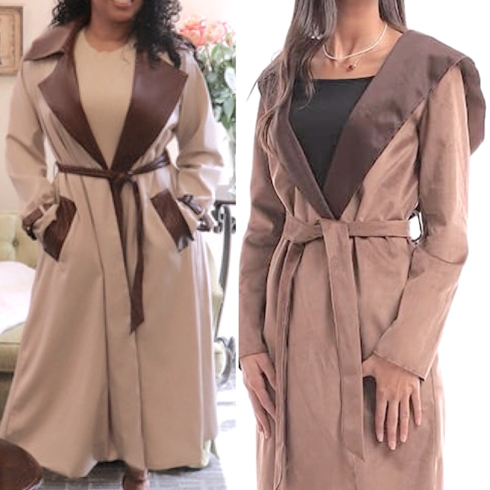 Vintage Reversible Waterproof trench Puffer Coat